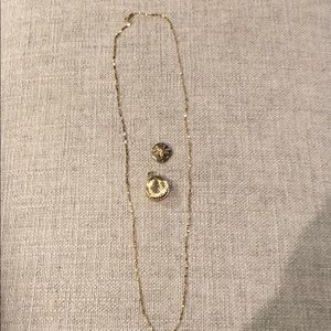 24” 14K Yellow Gold Chain with Two Pendants